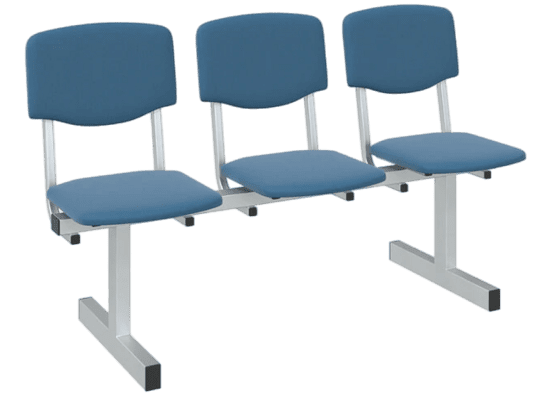 Секция мягких стульев «Мягкая №2» 3М без подлокотников